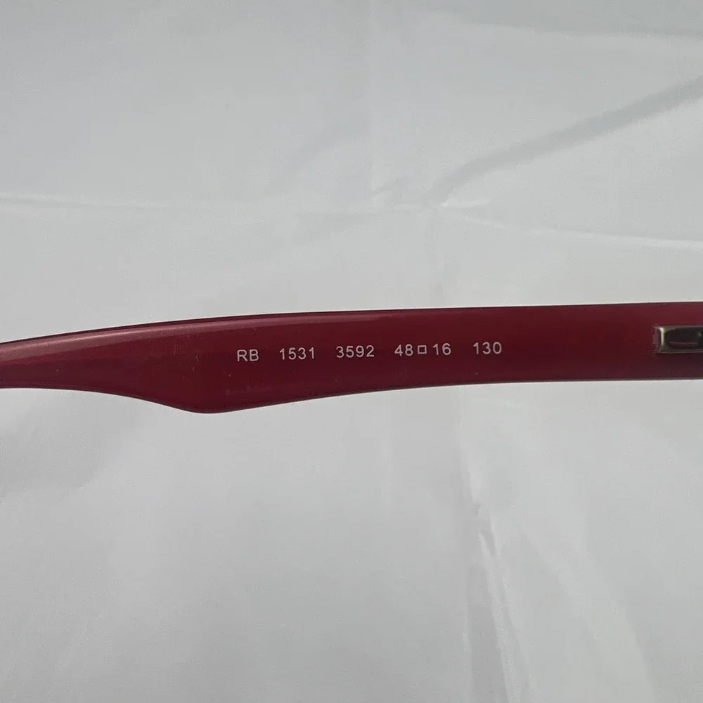 RAY BAN Kids RB1531 3592 Burgundy Eyeglasses 48-16-130 - Flex Frames Only